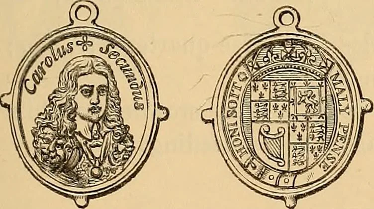 An illustration from Medallic illustrations of the history of Great Britain and Ireland to the death of George II, 1885, leaf 470