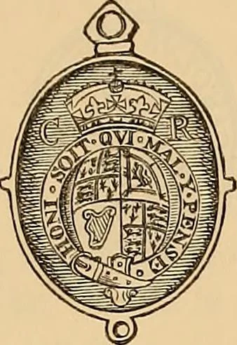 An illustration from Medallic illustrations of the history of Great Britain and Ireland to the death of George II, 1885, leaf 474