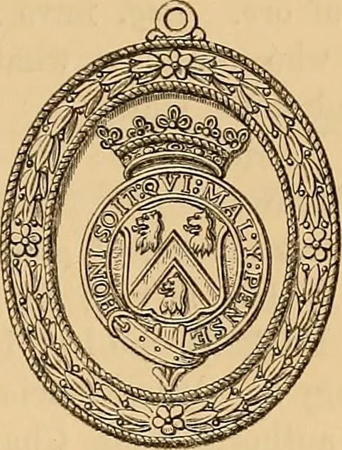 An illustration from Medallic illustrations of the history of Great Britain and Ireland to the death of George II, 1885, leaf 500