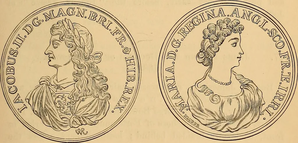 An illustration from Medallic illustrations of the history of Great Britain and Ireland to the death of George II, 1885, leaf 642