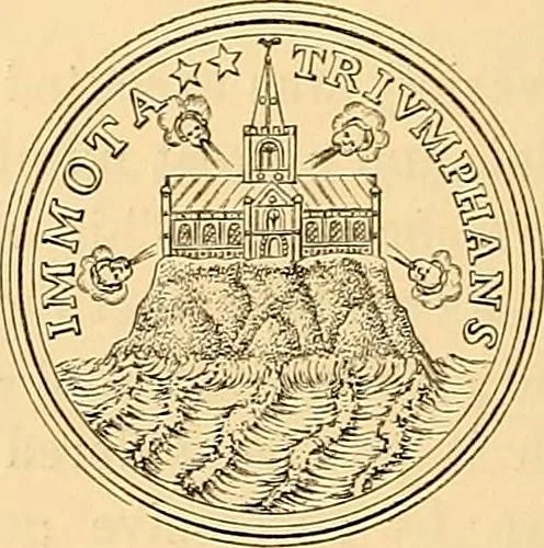 An illustration from Medallic illustrations of the history of Great Britain and Ireland to the death of George II, 1885, leaf 657