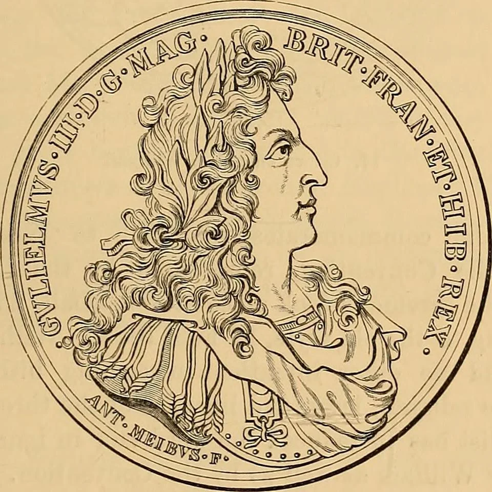 An illustration from Medallic illustrations of the history of Great Britain and Ireland to the death of George II, 1885, leaf 690