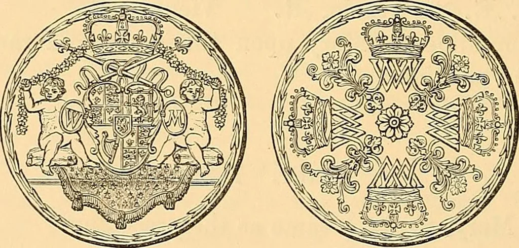 An illustration from Medallic illustrations of the history of Great Britain and Ireland to the death of George II, 1885, leaf 729