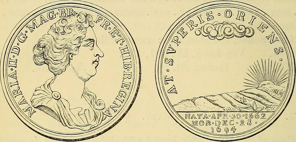 An illustration from Medallic illustrations of the history of Great Britain and Ireland to the death of George II, 1885, leaf 127