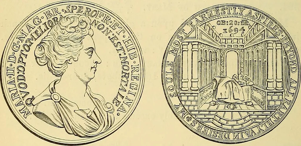 An illustration from Medallic illustrations of the history of Great Britain and Ireland to the death of George II, 1885, leaf 137
