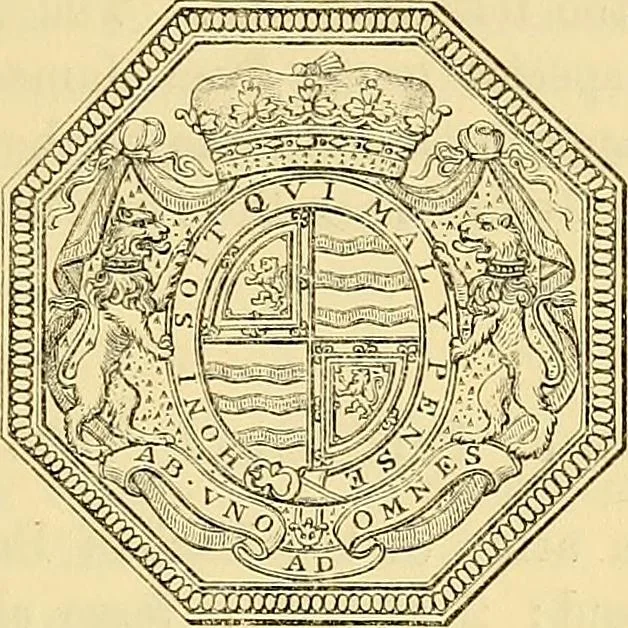 An illustration from Medallic illustrations of the history of Great Britain and Ireland to the death of George II, 1885, leaf 160