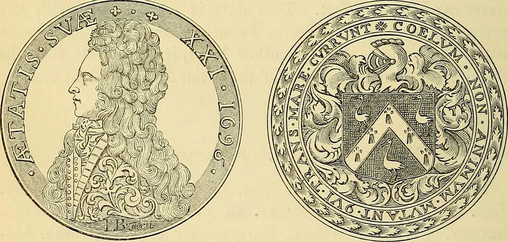 An illustration from Medallic illustrations of the history of Great Britain and Ireland to the death of George II, 1885, leaf 163
