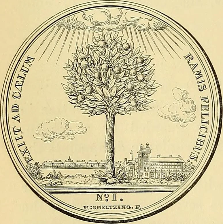 An illustration from Medallic illustrations of the history of Great Britain and Ireland to the death of George II, 1885, leaf 213