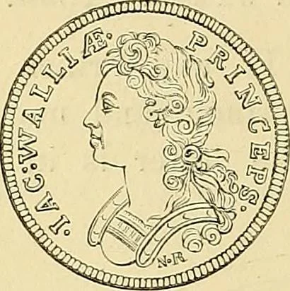 An illustration from Medallic illustrations of the history of Great Britain and Ireland to the death of George II, 1885, leaf 219