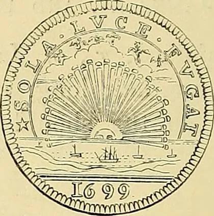 An illustration from Medallic illustrations of the history of Great Britain and Ireland to the death of George II, 1885, leaf 219