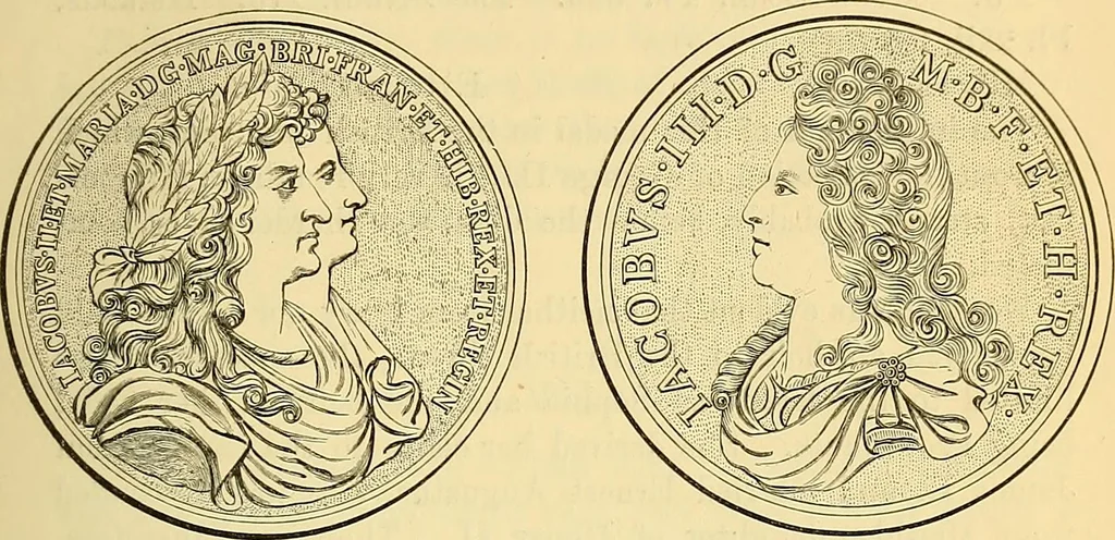 An illustration from Medallic illustrations of the history of Great Britain and Ireland to the death of George II, 1885, leaf 232