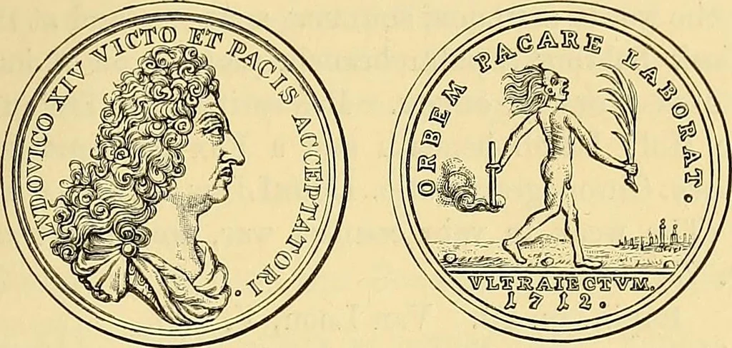 An illustration from Medallic illustrations of the history of Great Britain and Ireland to the death of George II, 1885, leaf 408