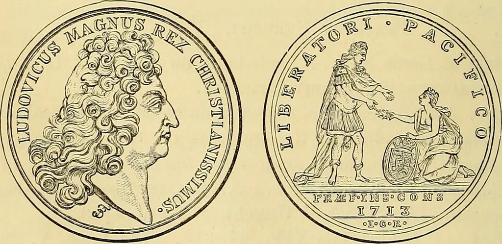 An illustration from Medallic illustrations of the history of Great Britain and Ireland to the death of George II, 1885, leaf 421