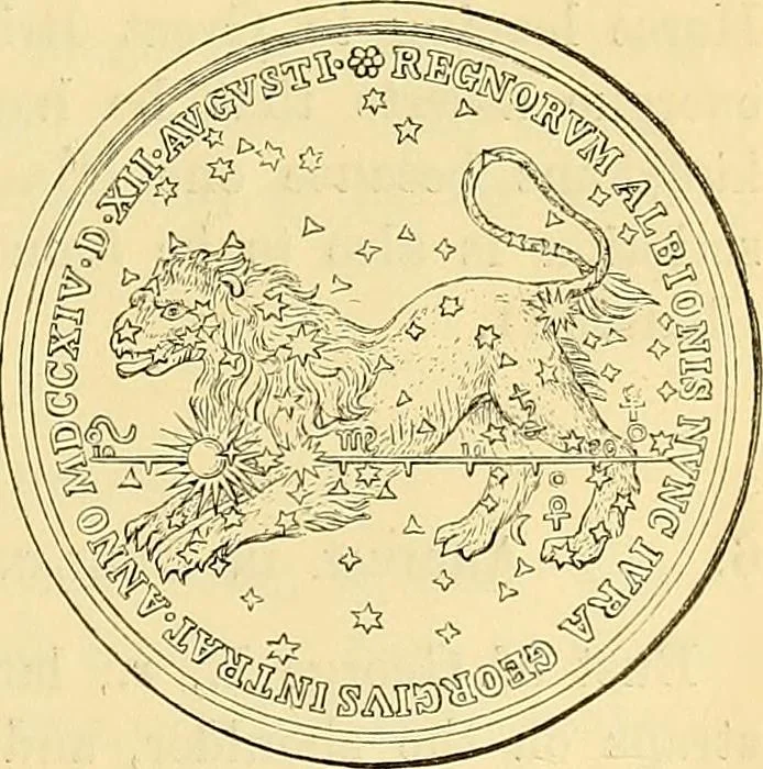An illustration from Medallic illustrations of the history of Great Britain and Ireland to the death of George II, 1885, leaf 436