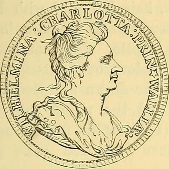 An illustration from Medallic illustrations of the history of Great Britain and Ireland to the death of George II, 1885, leaf 458