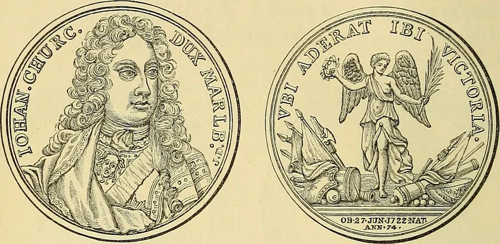 An illustration from Medallic illustrations of the history of Great Britain and Ireland to the death of George II, 1885, leaf 473