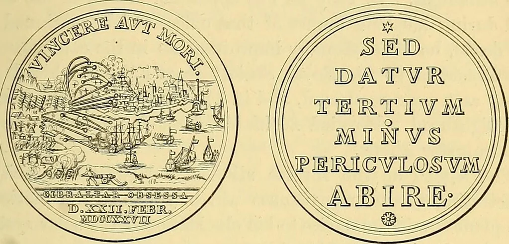 An illustration from Medallic illustrations of the history of Great Britain and Ireland to the death of George II, 1885, leaf 484