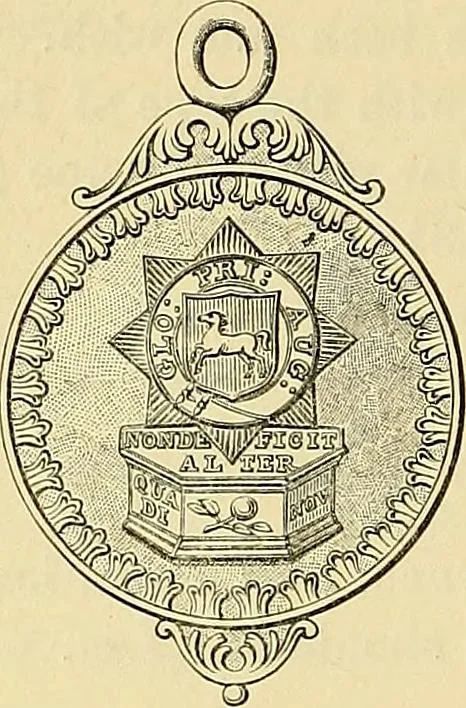 An illustration from Medallic illustrations of the history of Great Britain and Ireland to the death of George II, 1885, leaf 501