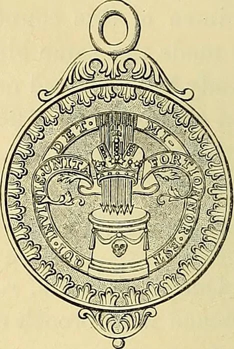 An illustration from Medallic illustrations of the history of Great Britain and Ireland to the death of George II, 1885, leaf 501