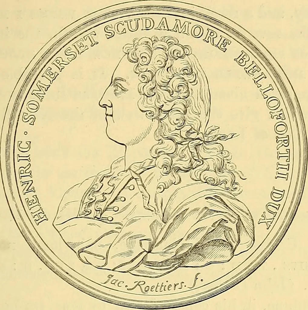 An illustration from Medallic illustrations of the history of Great Britain and Ireland to the death of George II, 1885, leaf 510