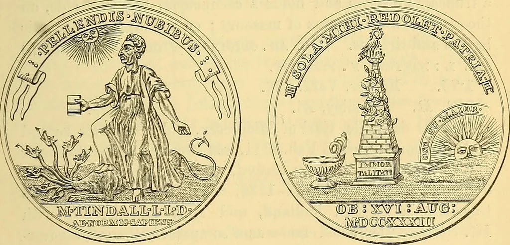 An illustration from Medallic illustrations of the history of Great Britain and Ireland to the death of George II, 1885, leaf 518
