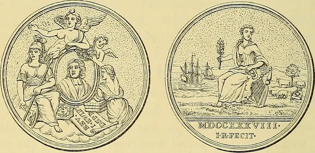 An illustration from Medallic illustrations of the history of Great Britain and Ireland to the death of George II, 1885, leaf 541