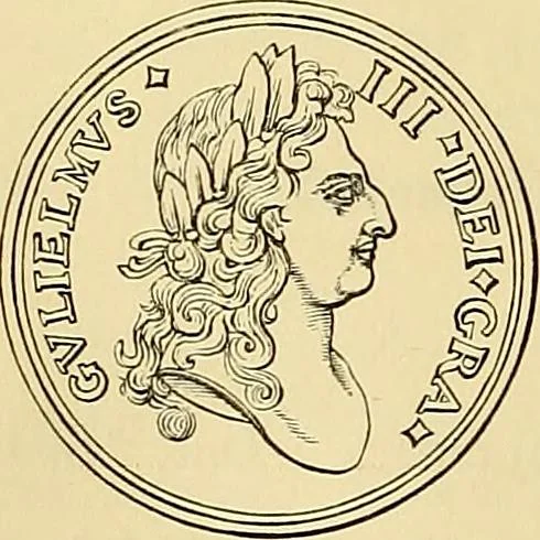 An illustration from Medallic illustrations of the history of Great Britain and Ireland to the death of George II, 1885, leaf 61