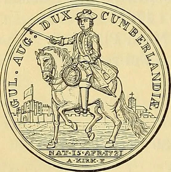 An illustration from Medallic illustrations of the history of Great Britain and Ireland to the death of George II, 1885, leaf 621