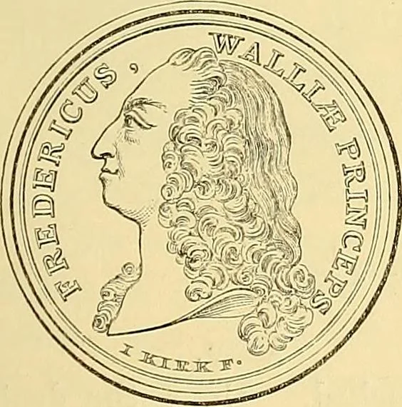 An illustration from Medallic illustrations of the history of Great Britain and Ireland to the death of George II, 1885, leaf 676