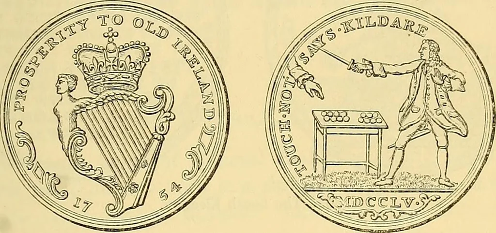 An illustration from Medallic illustrations of the history of Great Britain and Ireland to the death of George II, 1885, leaf 692