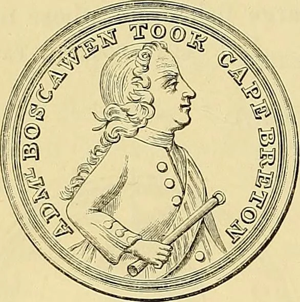 An illustration from Medallic illustrations of the history of Great Britain and Ireland to the death of George II, 1885, leaf 703