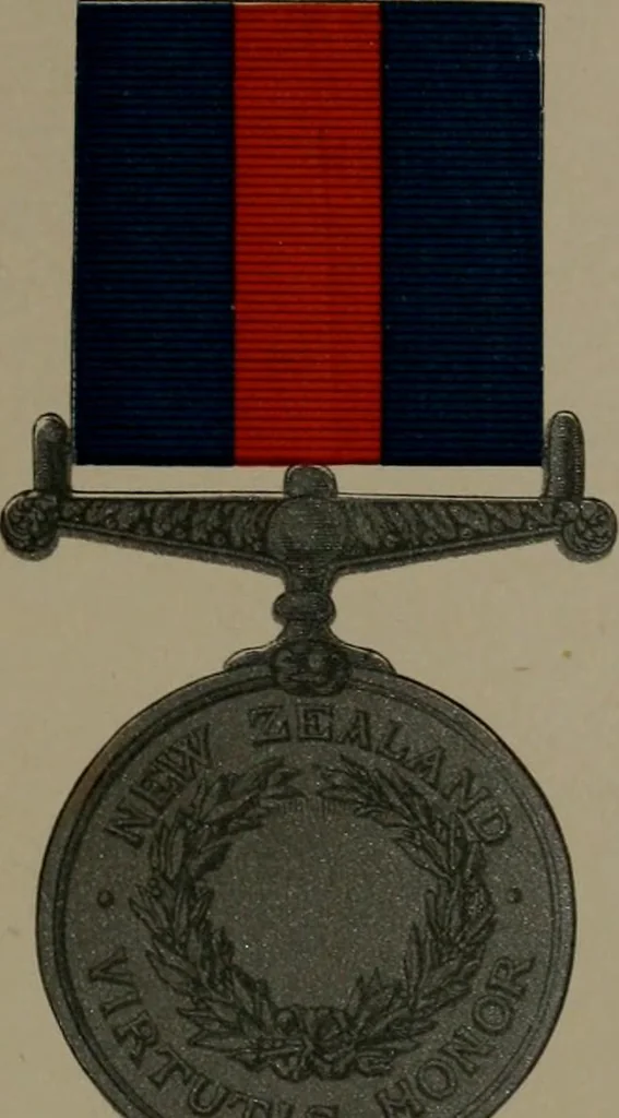 An illustration from Medals of the British navy and how they were won : with a list of those officers, who for their gallant conduct were granted honorary swords and plate by the Committee of the Patriotic Fund, 1895, leaf 332