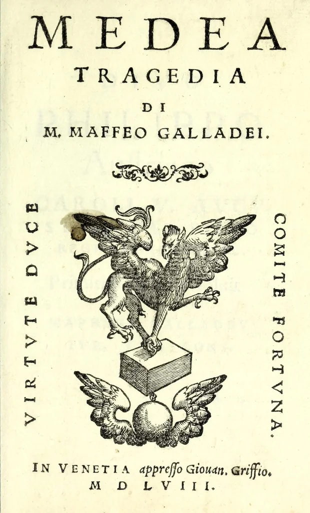An illustration from Medea : tragedia, 1558, leaf 3