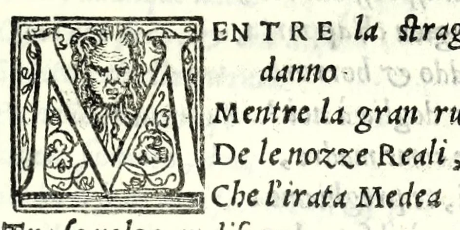 An illustration from Medea : tragedia, 1558, leaf 57