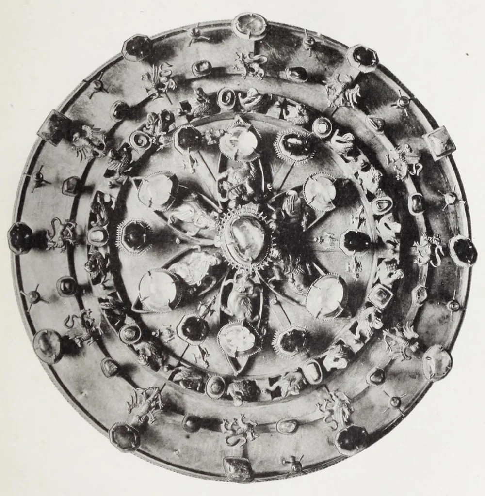 An illustration from Medeltidsminnen från Östergötland, 1906, leaf 149