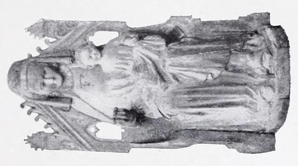 An illustration from Medeltidsminnen från Östergötland, 1906, leaf 77