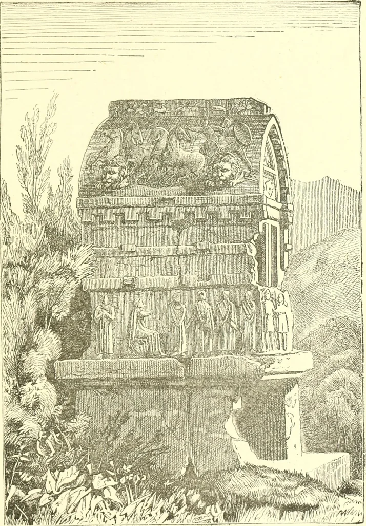 An illustration from Media, Babylon and Persia : including a study of the Zend-Avesta or religion of Zoroaster, from the fall of Nineveh to the Persian war, 1889, leaf 230