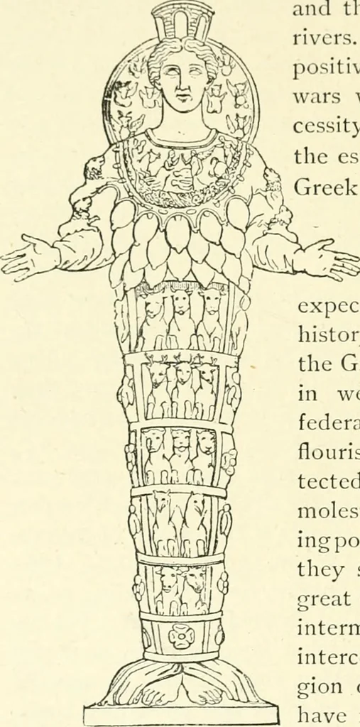 An illustration from Media, Babylon and Persia : including a study of the Zend-Avesta or religion of Zoroaster, from the fall of Nineveh to the Persian war, 1889, leaf 239
