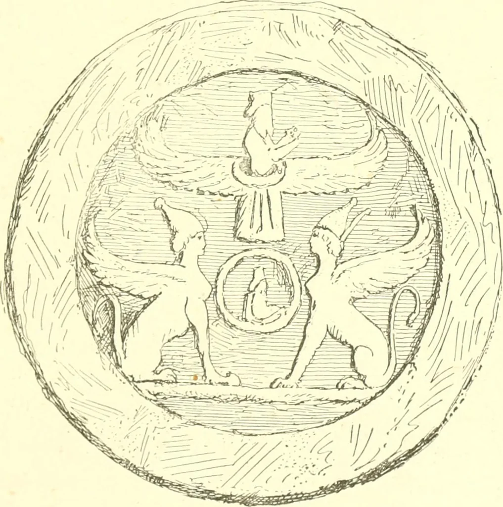 An illustration from Media, Babylon and Persia : including a study of the Zend-Avesta or religion of Zoroaster, from the fall of Nineveh to the Persian war, 1889, leaf 370
