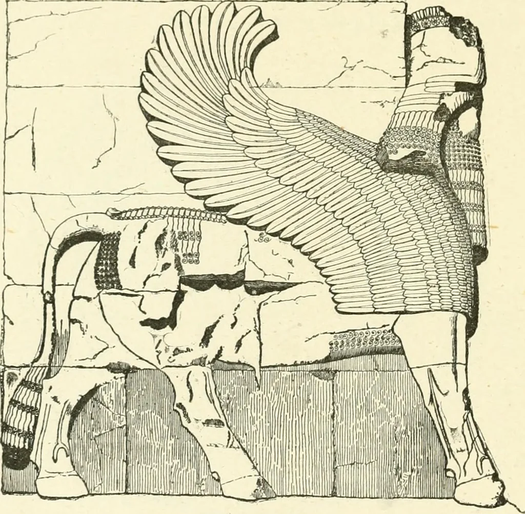 An illustration from Media, Babylon and Persia : including a study of the Zend-Avesta or religion of Zoroaster, from the fall of Nineveh to the Persian war, 1889, leaf 371