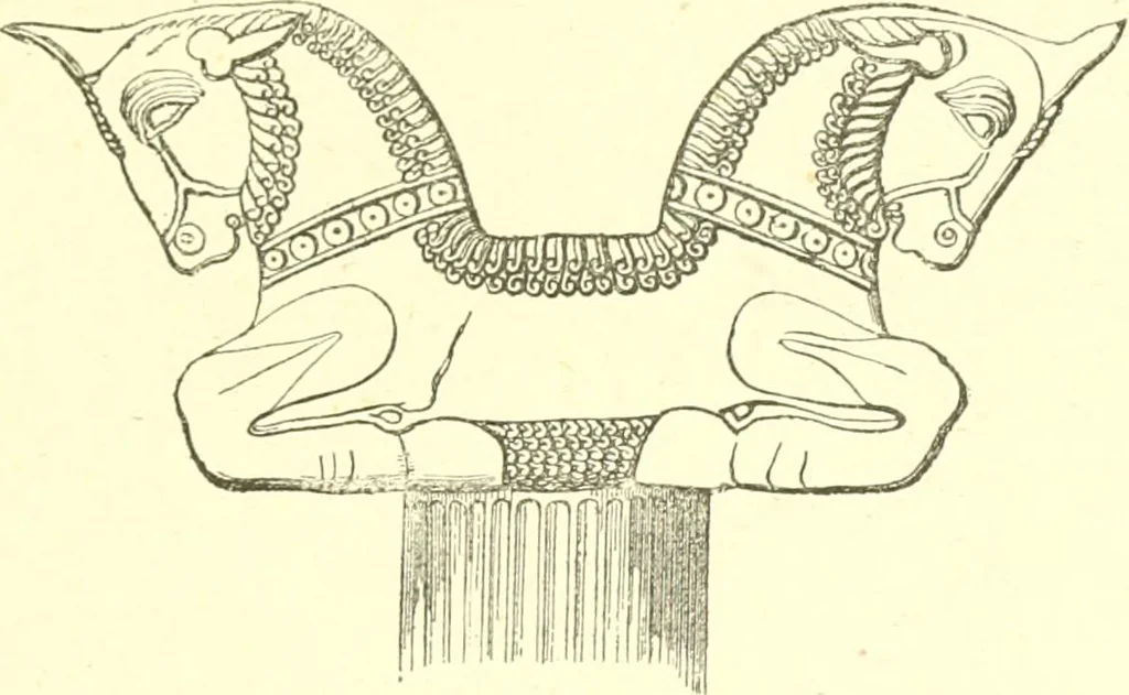 An illustration from Media, Babylon and Persia : including a study of the Zend-Avesta or religion of Zoroaster, from the fall of Nineveh to the Persian war, 1889, leaf 374
