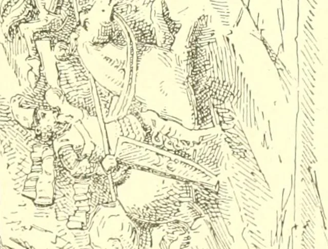 An illustration from Media, Babylon and Persia : including a study of the Zend-Avesta or religion of Zoroaster, from the fall of Nineveh to the Persian war, 1889, leaf 390