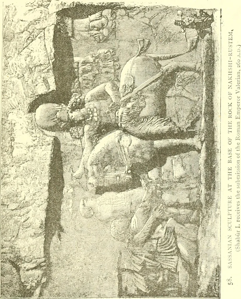 An illustration from Media, Babylon and Persia : including a study of the Zend-Avesta or religion of Zoroaster, from the fall of Nineveh to the Persian war, 1889, leaf 406