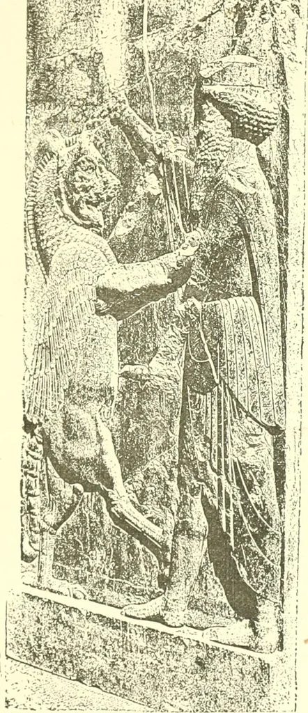 An illustration from Media, Babylon and Persia : including a study of the Zend-Avesta or religion of Zoroaster, from the fall of Nineveh to the Persian war, 1889, leaf 434