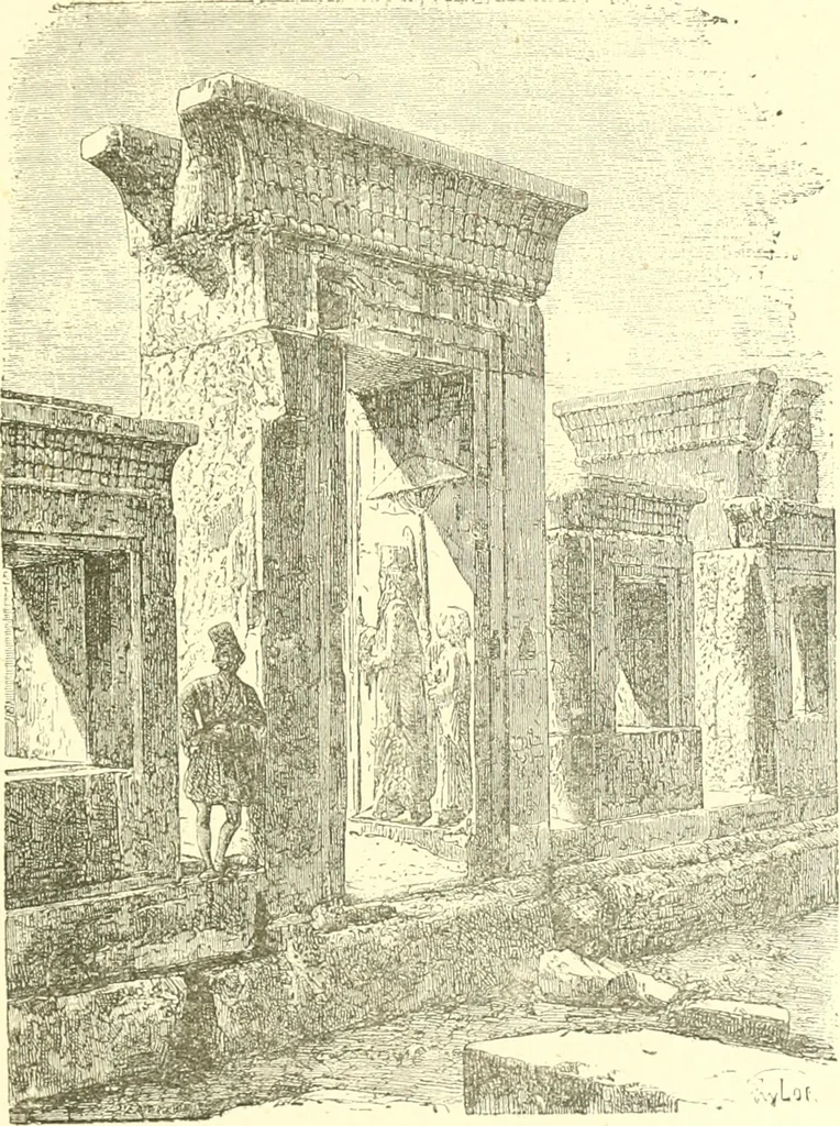 An illustration from Media, Babylon and Persia : including a study of the Zend-Avesta or religion of Zoroaster, from the fall of Nineveh to the Persian war, 1889, leaf 436