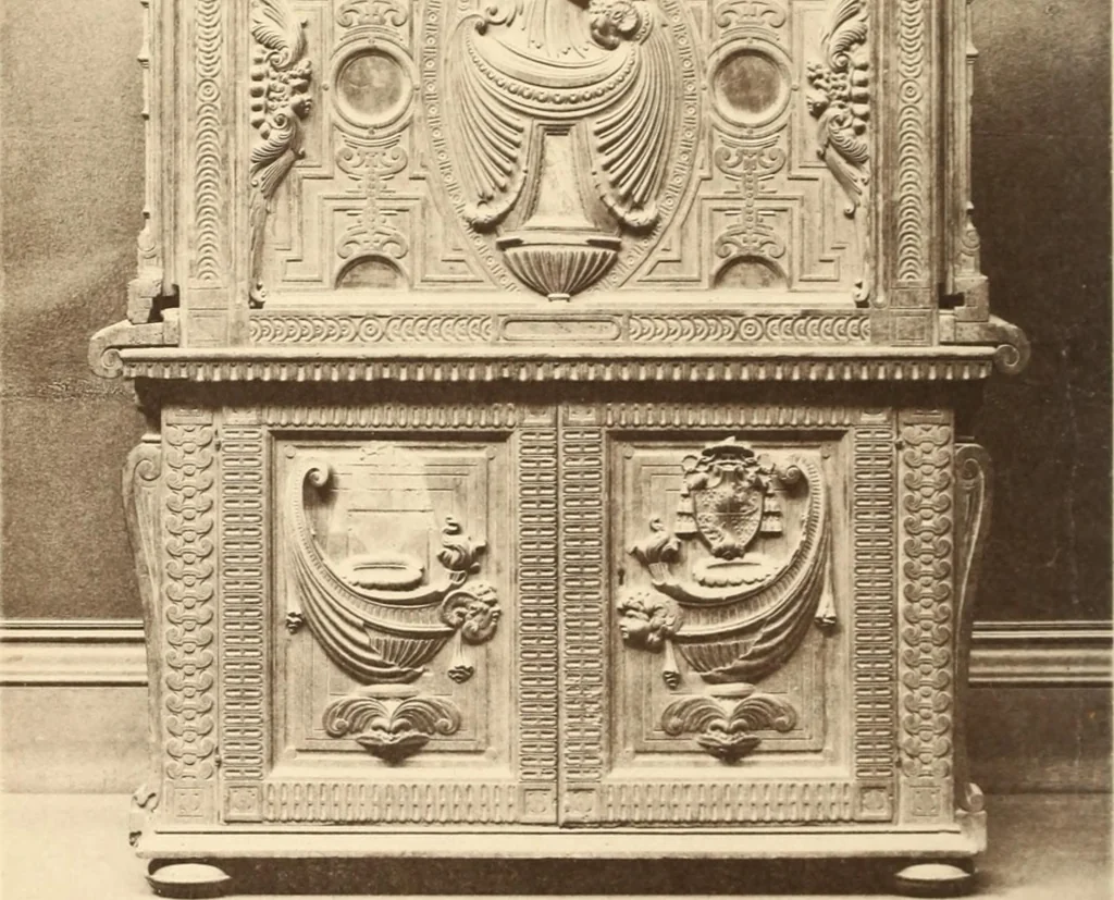 An illustration from Catalogue of a choice collection of pictures and other works of art, chiefly Italian, of Mediaeval and Renaissance time, the property of Signor Stephano Bardini of Florence, 1902, leaf 43