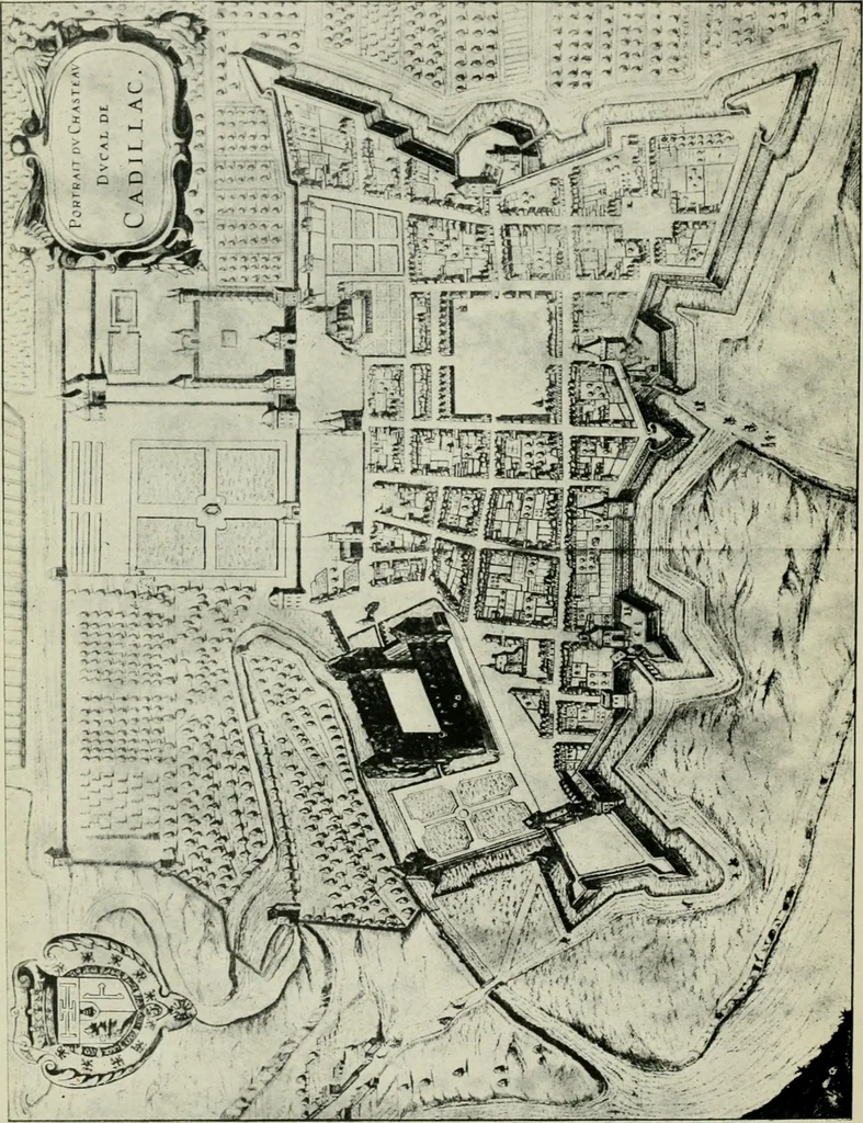An illustration from Mediæval town planning : a lecture delivered at the John Rylands Library on the 13th December, 1916, 1917, leaf 23