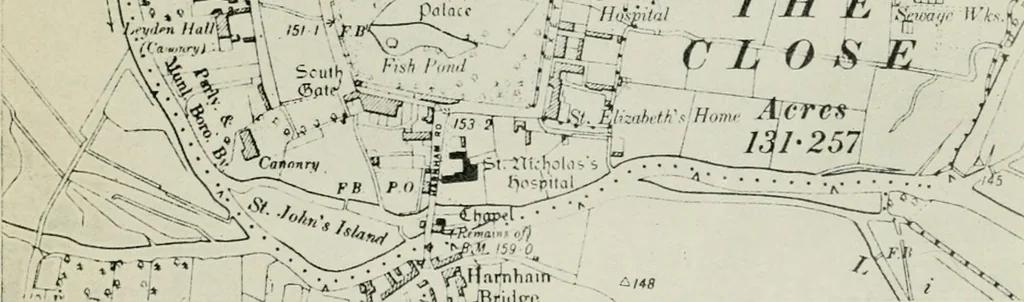 An illustration from Mediæval town planning : a lecture delivered at the John Rylands Library on the 13th December, 1916, 1917, leaf 30