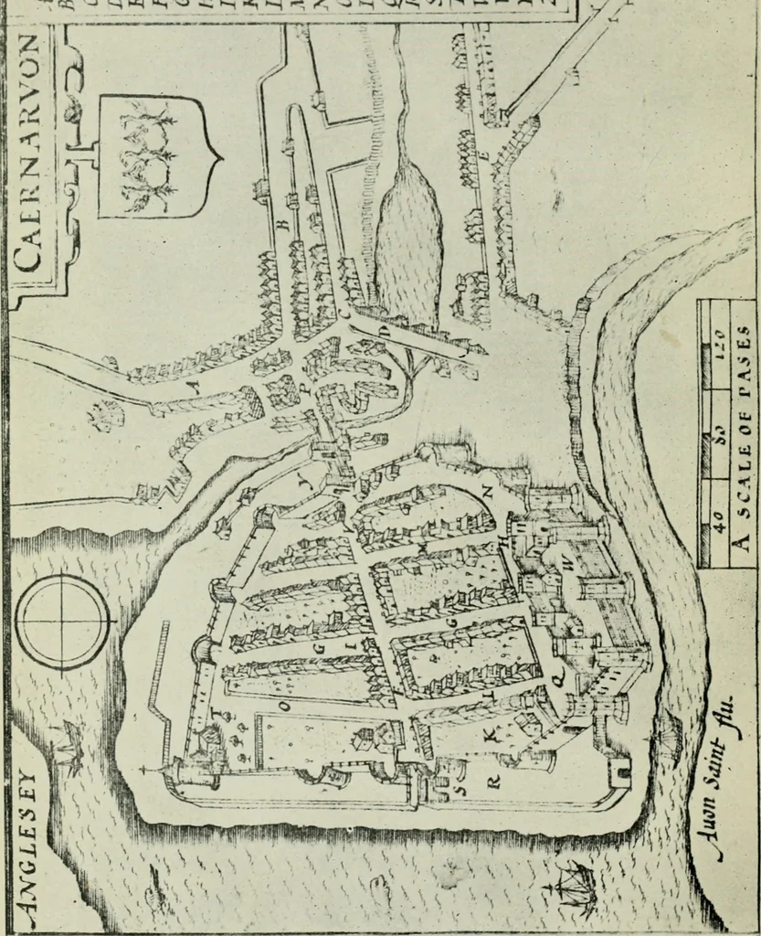 An illustration from Mediæval town planning : a lecture delivered at the John Rylands Library on the 13th December, 1916, 1917, leaf 35