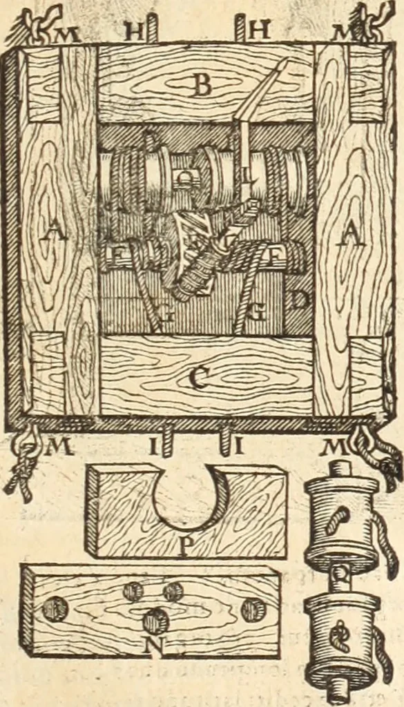 An illustration from Medicae artis principes, post Hippocratem & Galenum. Graeci Latinitate donati, Aretaeus, Ruffus Ephesius, Oribasius, Paulus Aegineta, Aëtius, Alex. Trallianus, Actuarius, Nic. Myrepsus. Latini, Corn. Celsus, Scrib. Largus, Marcell. Empiricus. Aliíque praeterea, quorum unius nomen ignoratur. Index non solùm copiosus, sed etiam ordine artificioso omnia digesta habens. Hippocr. aliquot loci cum Corn. Celsi interpretatione, 1567, leaf 96